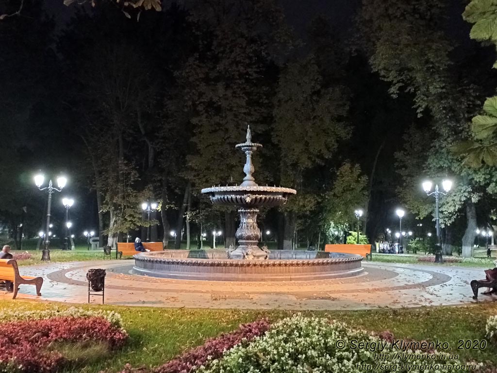 Киев вечерний. В Мариинском парке вечером.