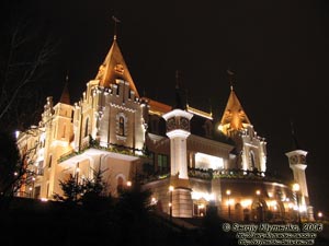 Фото Киева. Новое здание Кукольного театра. Вечер 2 января 2006 года.