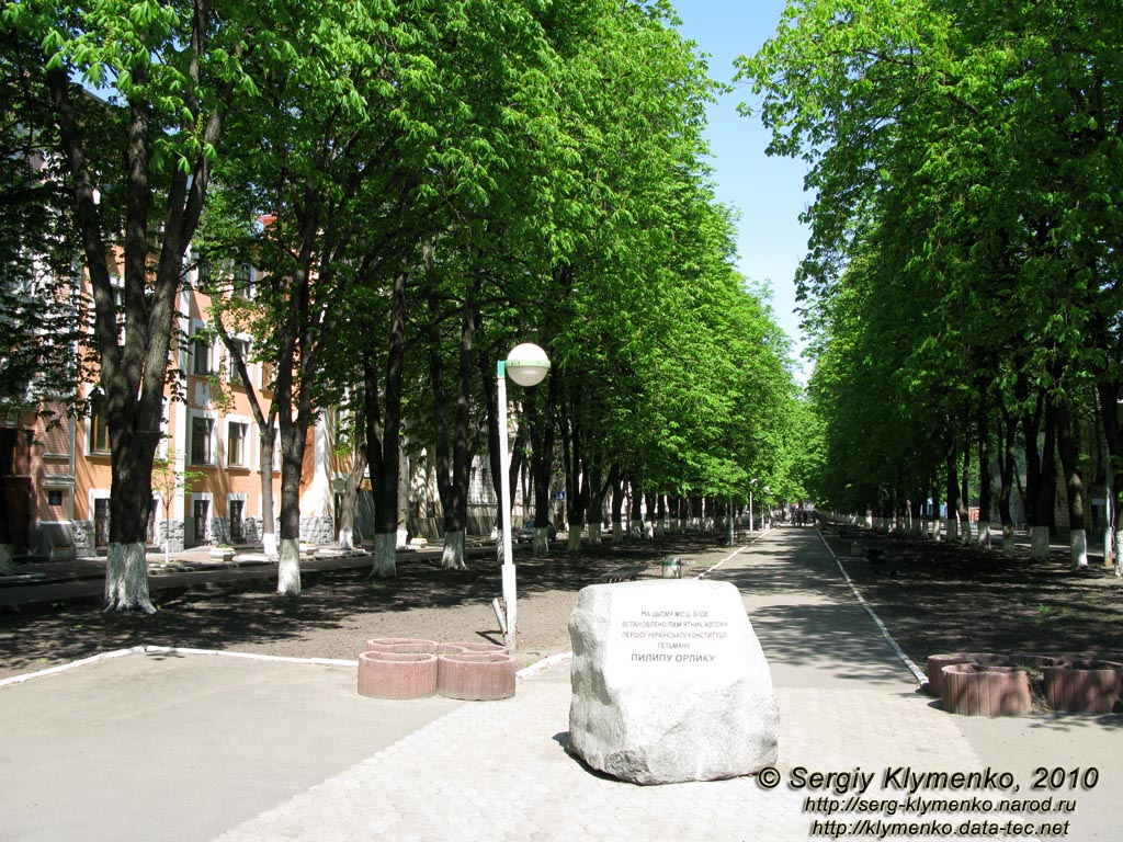 Фото Киева. Улица Липская, вид от пересечения с улицей Пилипа Орлика.
