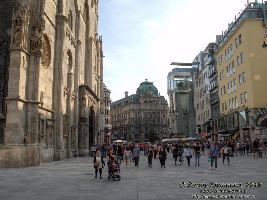 Вена (Vienna), Австрия (Austria). Фото. Площадь Святого Стефана (Stephansplatz).