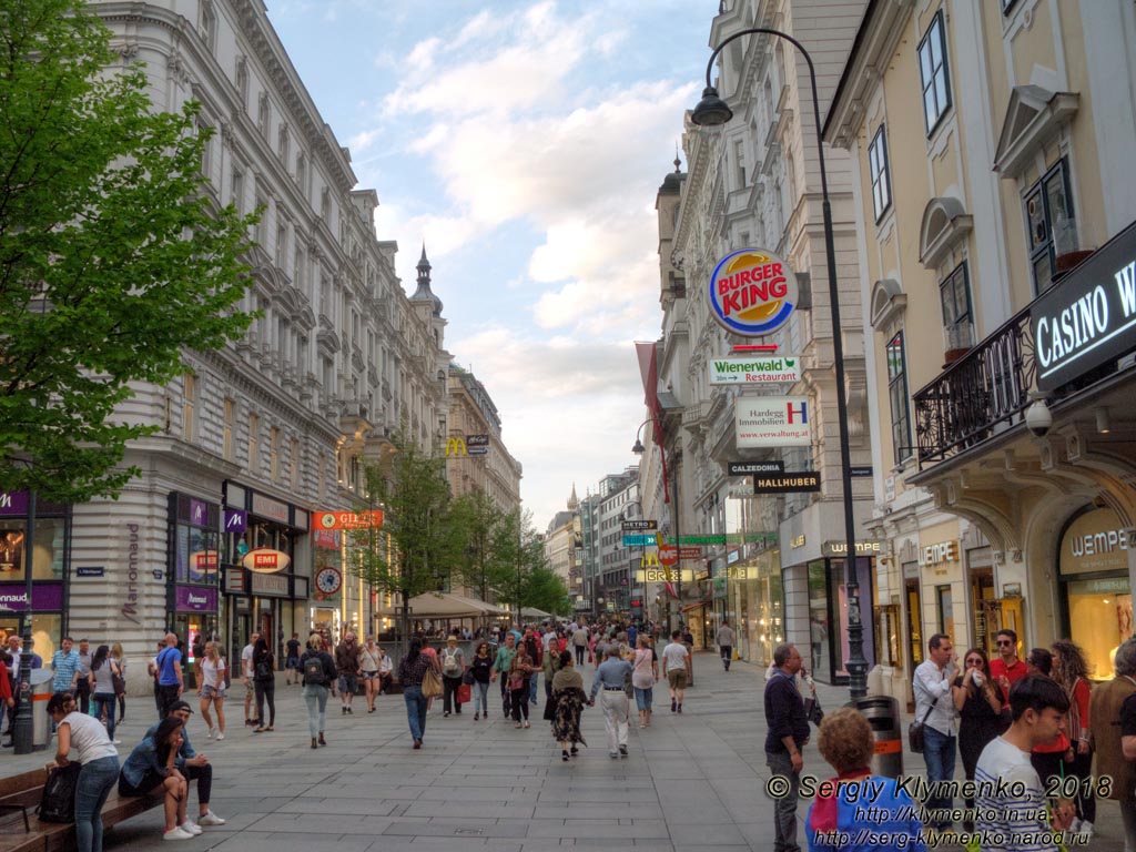 Вена (Vienna), Австрия (Austria). Фото. Вдоль Kärntner Straße (на пересечении с Führichgasse и Annagasse).