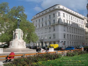 Вена (Vienna), Австрия (Austria). Фото. Doktor-Karl-Lueger-Platz, Wien. Памятник Карлу Люгеру, бургомистру Вены (Dr. Karl Lueger-Denkmal).