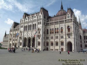 Будапешт (Budapest), Венгрия (Magyarország). Фото. Здание парламента Венгерии (Országház).