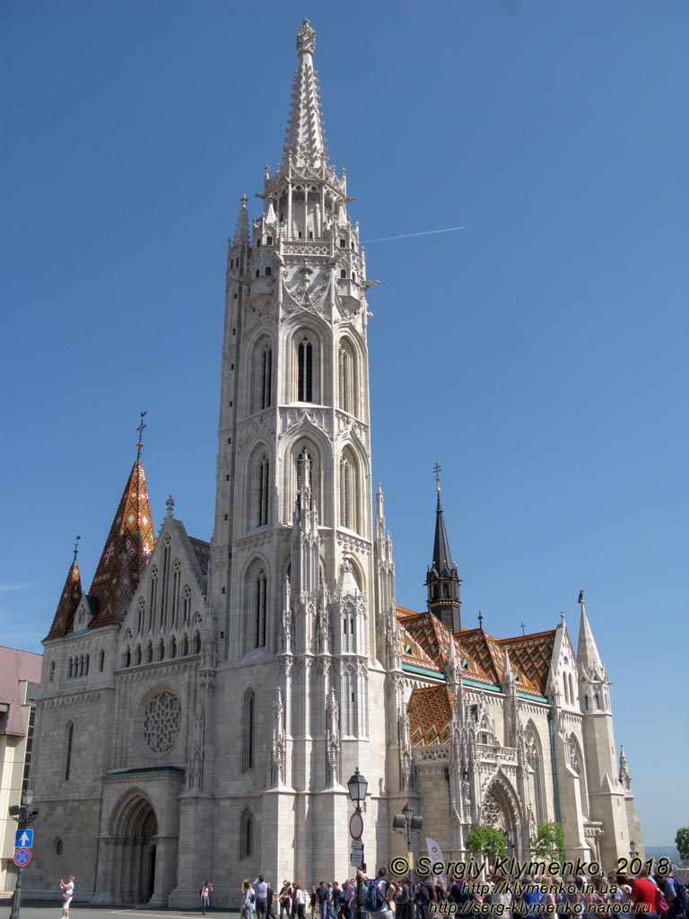 Будапешт (Budapest), Венгрия (Magyarország). Фото. Буда. Церковь Матьяша - Успенская церковь (Mátyás-templom - Nagyboldogasszony-templom).