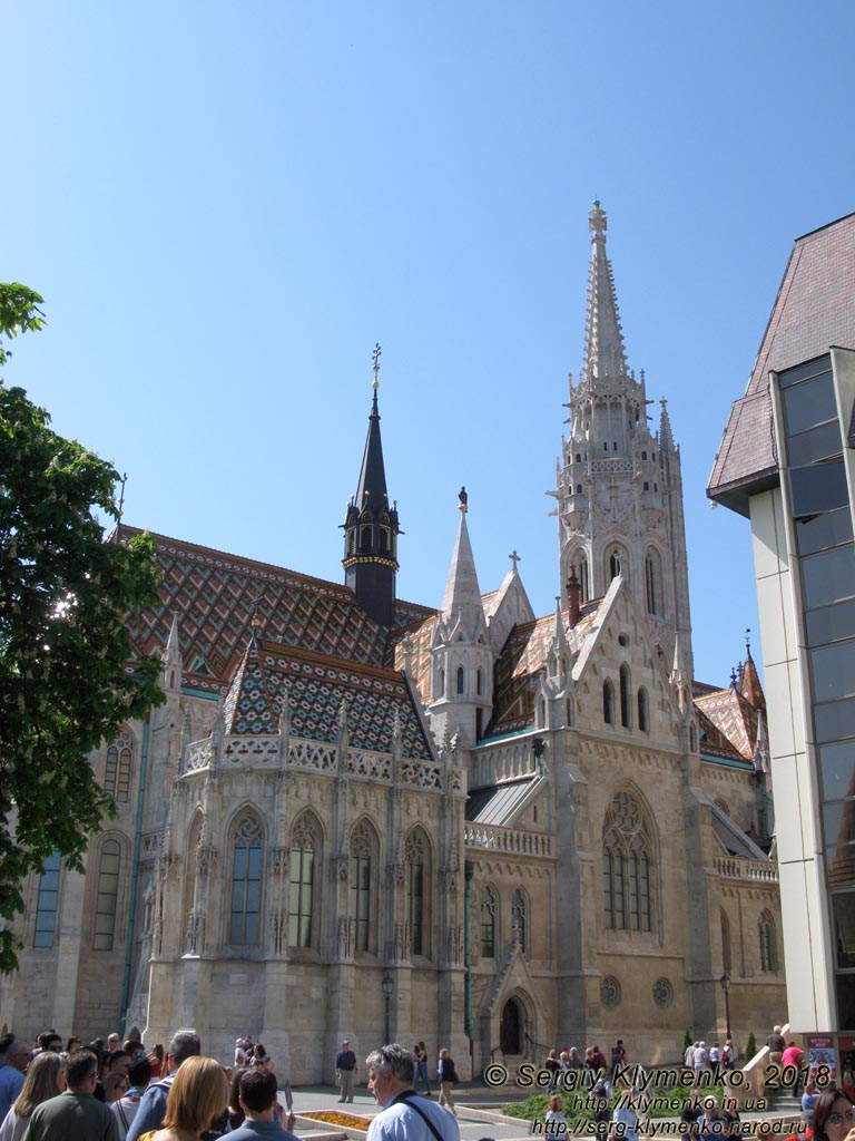 Будапешт (Budapest), Венгрия (Magyarország). Фото. Буда. Церковь Матьяша - Успенская церковь (Mátyás-templom - Nagyboldogasszony-templom).