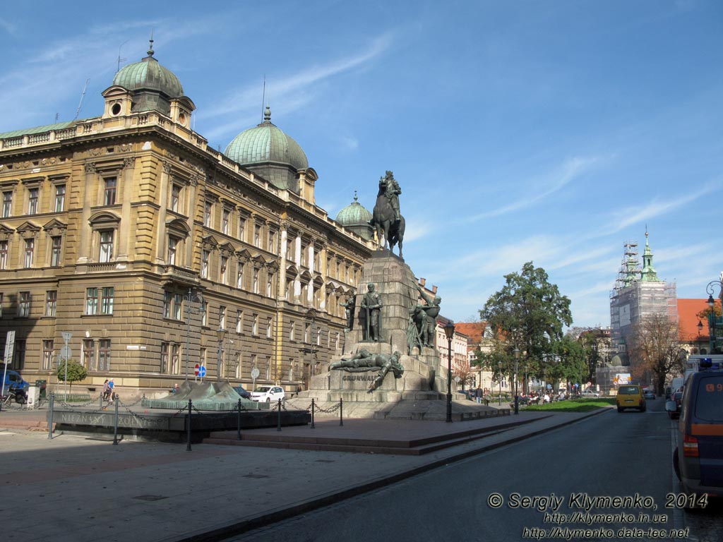 Фото Кракова. Памятник Грюнвальдской битве (Pomnik Grunwaldzki w Krakowie).