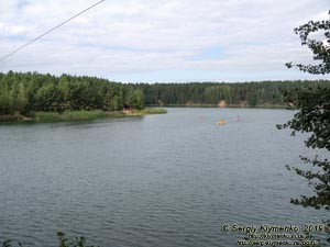 «Голубые озёра» (село Олешня, Черниговская область). Фото. Большое озеро (51°57'53"N, 31°10'06"E).