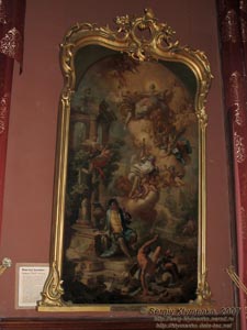 Алупка. Воронцовский дворец. Бильярдная. «Обращение Святого Августина», Иоганн Георг Бергмюллер (1688-1762).