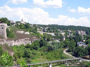 Каменец-Подольский. Фото. Вид на Старый город от Старого Замка.