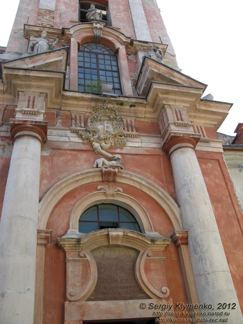 Каменец-Подольский. Фото. Колокольня доминиканского монастыря. Фрагмент.