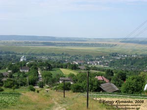 Коропец, Тернопольская область. Фото. Вид на поселок сверху.