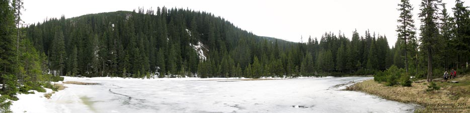 Фото Карпат. Озеро Маричейка (48°02'06"N, 24°39'32"E). Панорама ~120°.