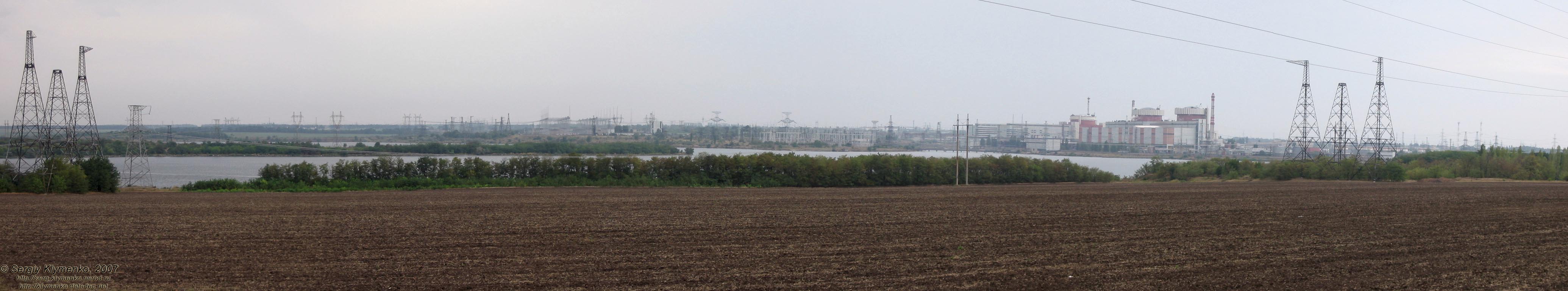 Южноукраинск, Николаевская область. Фото. Панорама Южно-Украинской атомной электростанции.