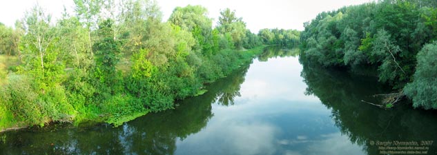 Полтавская область. По дороге от Миргорода до Полтавы. Фото. Речка Псел (невдалеке от с. Барановка).