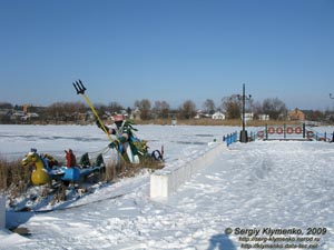 Подолье. Староконстантинов. Фото. Упряжка Нептуна зимой (в устье речки Икопоть).