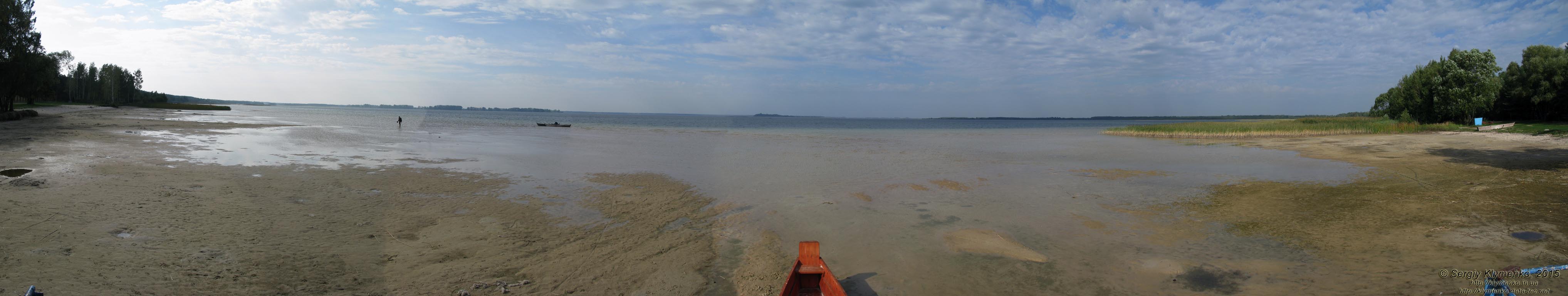 Волынь, Шацкие озёра. Фото. Живописный вид озера Свитязь. Панорама ~210° (51°30'46.60"N, 23°53'24.10"E).