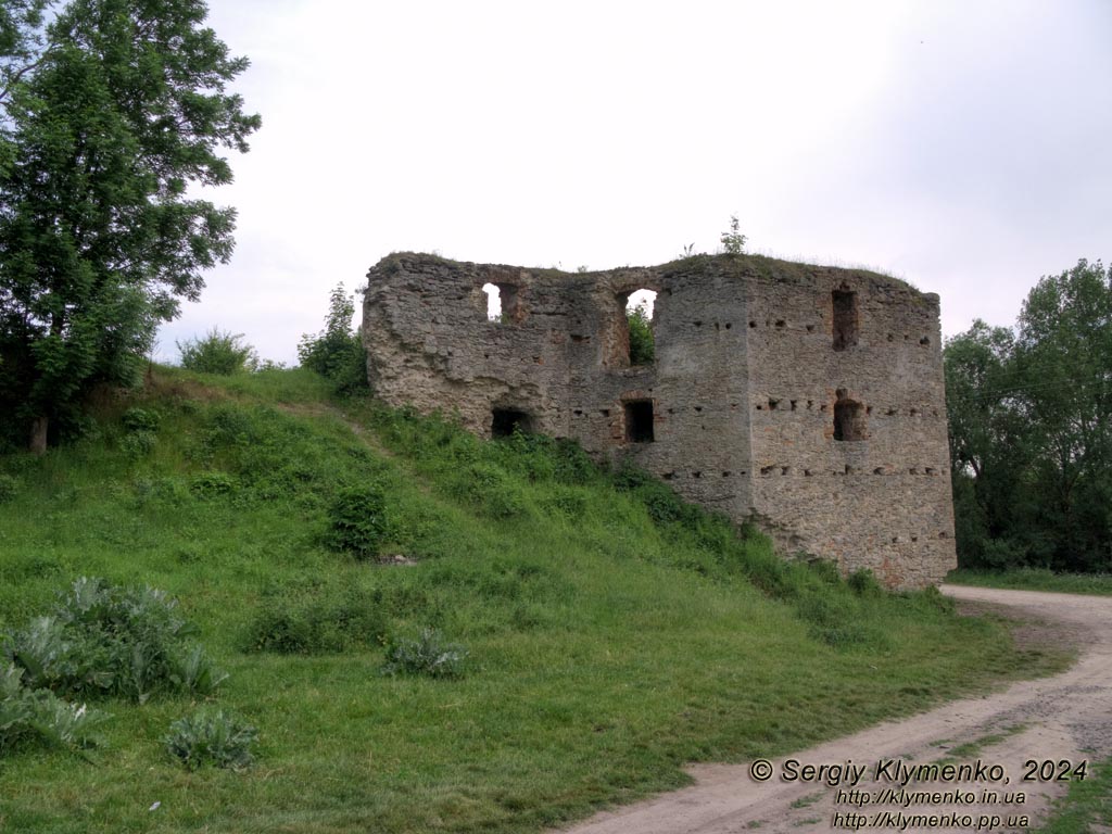 Новомалин (Ровненская область). Фото. Новомалинский замок - памятник архитектуры XIV века (50°17'48"N, 26°22'15"E). Вид с севера.