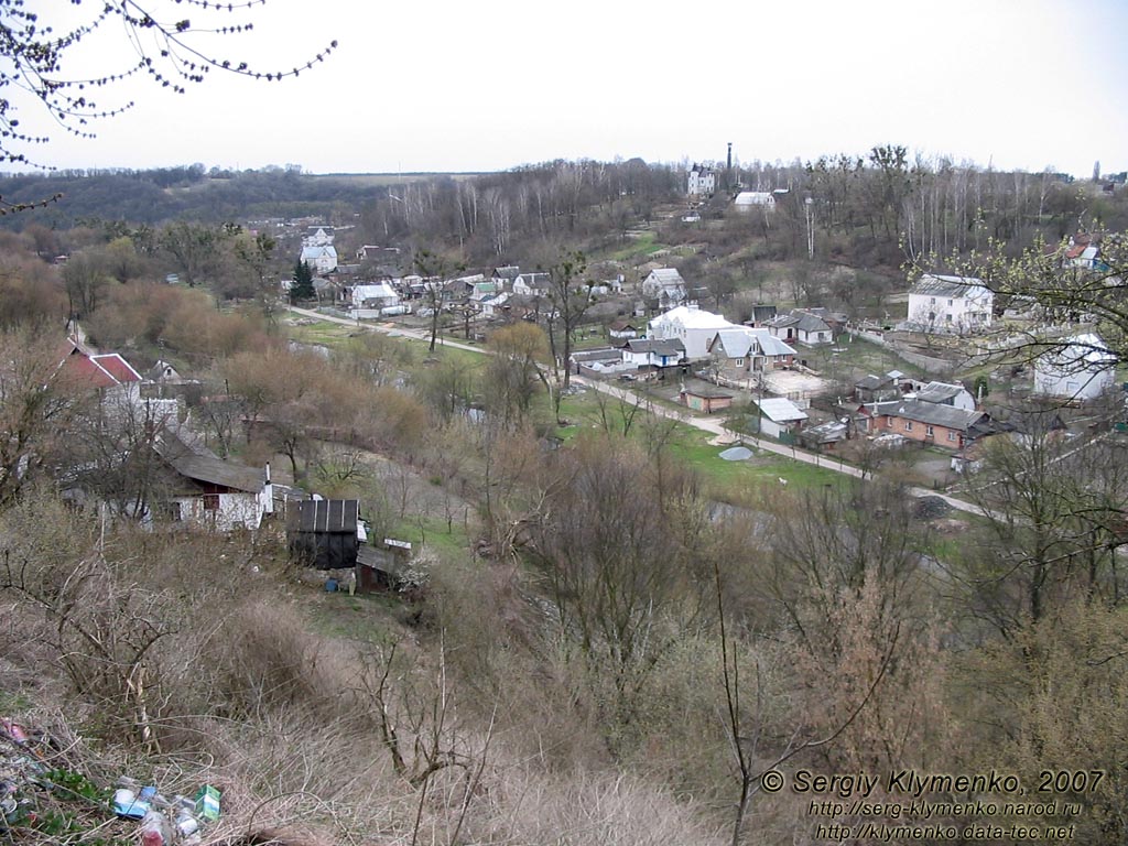 Фото. Житомир. Вид на реку Каменка с Замковой горы.