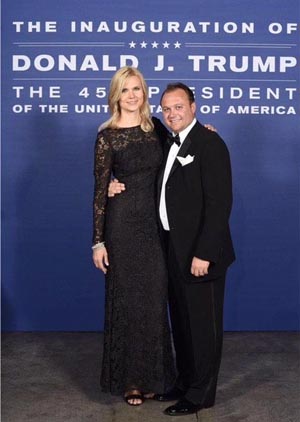 Гофман (Хлебанова) Екатерина с мужем Руди на инаугурации Дональда Трампа